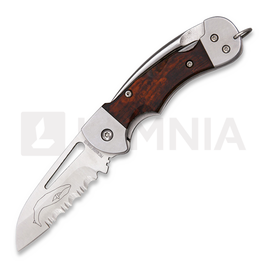 Nóż składany Myerchin Generation 2 Crew Pro Wood, ząbkowane ostrze
