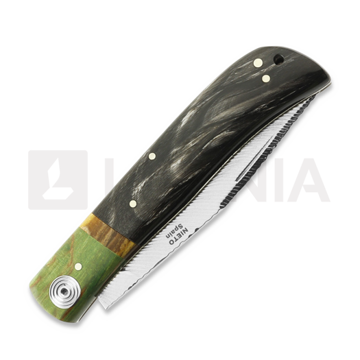 Nieto Artesanal Böhler sulankstomas peilis, Buffalo Handle ART040
