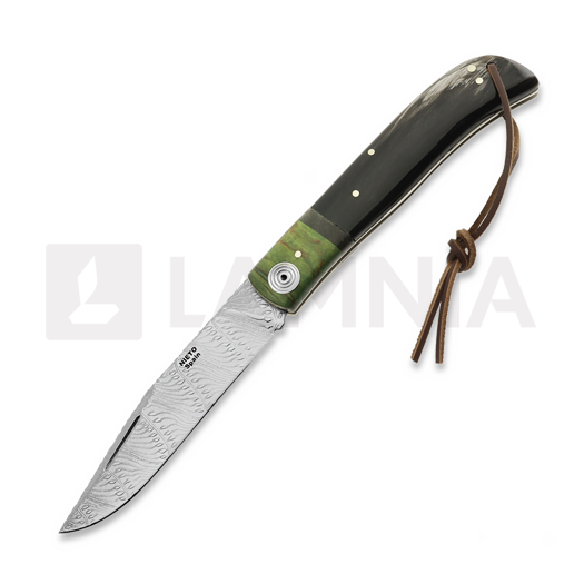 Nieto Artesanal Böhler folding knife, Buffalo Handle ART041