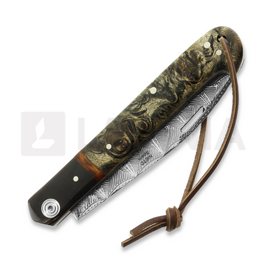 Nieto Artesanal Böhler sulankstomas peilis, stabilized maple Handle ART019