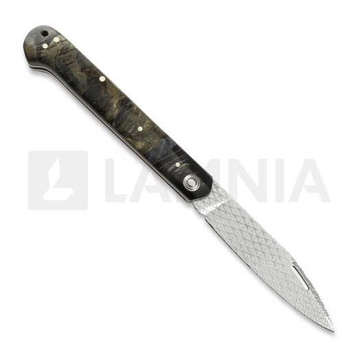 Nieto Artesanal folding knife, Stabilized Maple ART031