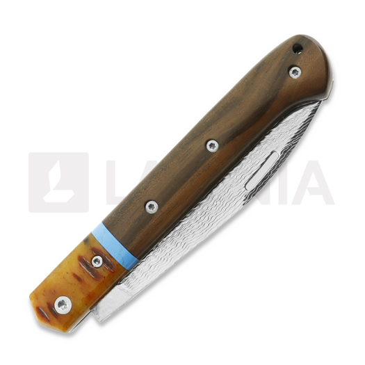 Nieto Cabritera Artesanal sulankstomas peilis, Macassar Ebony ART042