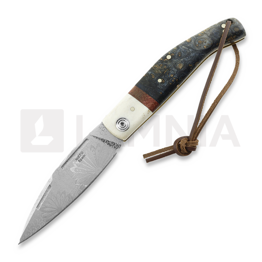 Nieto Luck Artesanal foldekniv, Stabilized Maple ART008