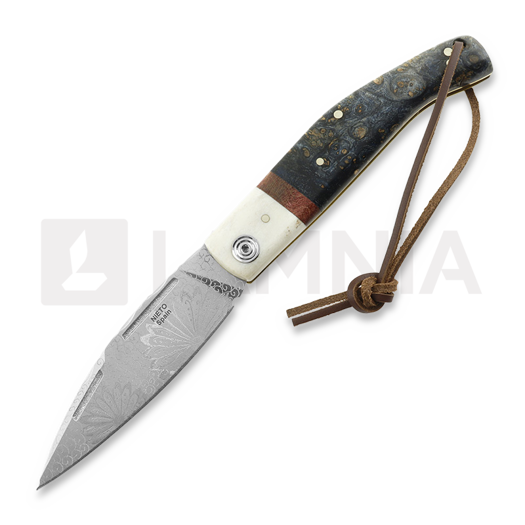 Coltello pieghevole Nieto Luck Artesanal, Stabilized Maple ART008