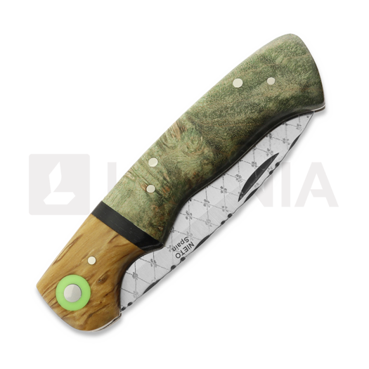 Zavírací nůž Nieto Piston Artesanal, Stabilized Maple ART028