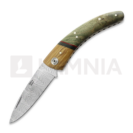 Nieto Special Artesanal folding knife, Stabilized Maple ART032