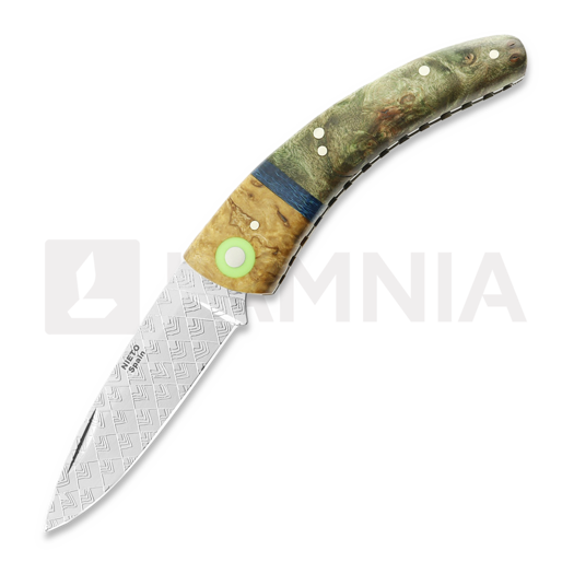 Nieto Special Artesanal folding knife, Stabilized Maple ART037