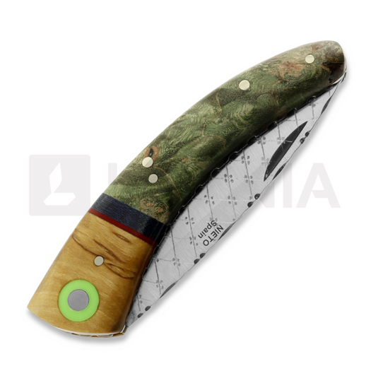 Zav&iacute;rac&iacute; nůž Nieto Special Artesanal, Stabilized Maple ART006