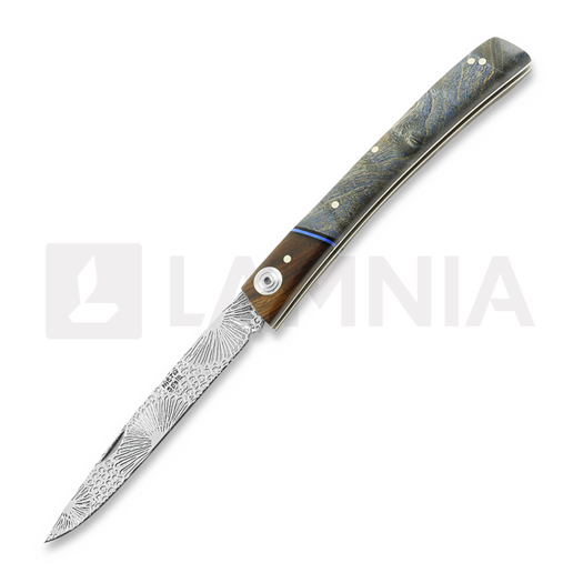 Nieto Stiletto Artesanal foldekniv, Stabilized Maple Handle ART022