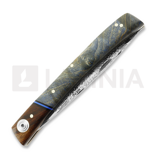 Nieto Stiletto Artesanal sulankstomas peilis, Stabilized Maple Handle ART022