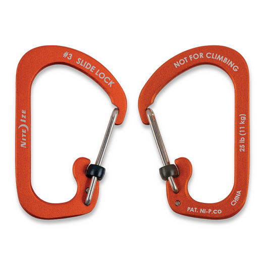 Nite Ize Carabiner SlideLock No3 Orange