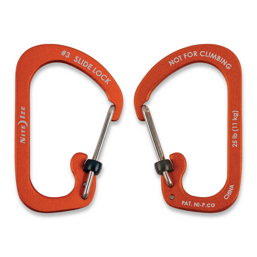 Nite Ize Carabiner SlideLock No3 Orange