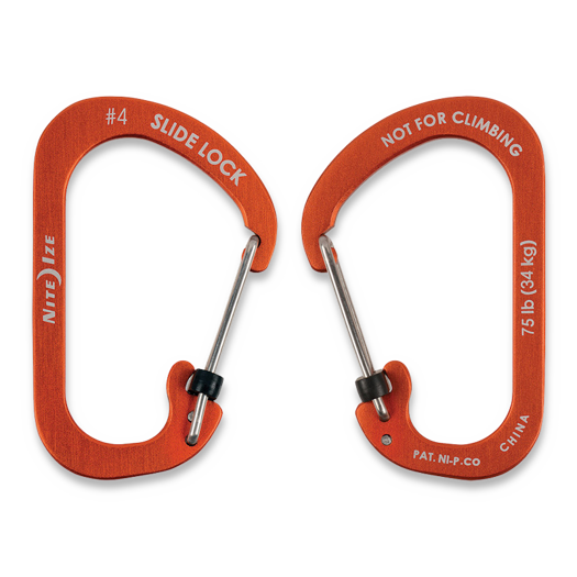 Nite Ize Carabiner SlideLock No4 Orange