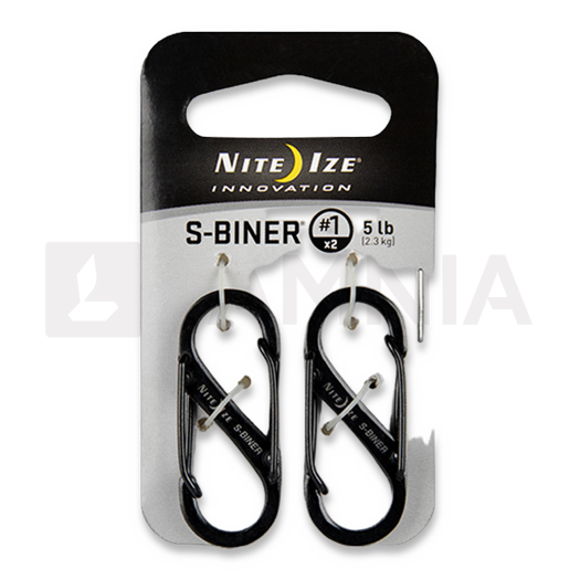 Nite Ize S-Biner #1, melns