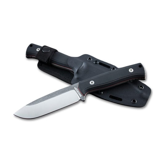 NN Knives Adventurer II kniv, Black Richlite, Kydex Sheath