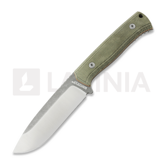 Ніж NN Knives Adventurer II, Green Micarta, Leather Sheath