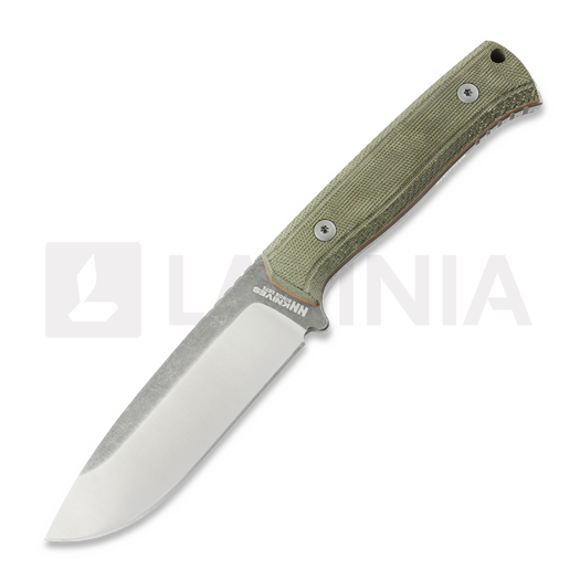 Nóż NN Knives Adventurer II, Green Micarta, Leather Sheath