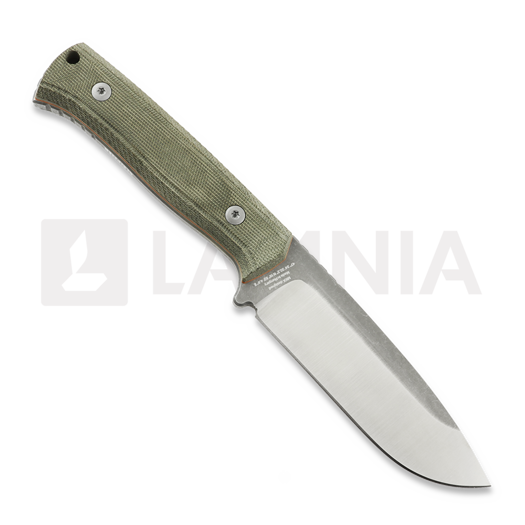 NN Knives Adventurer II kniv, Green Micarta, Leather Sheath