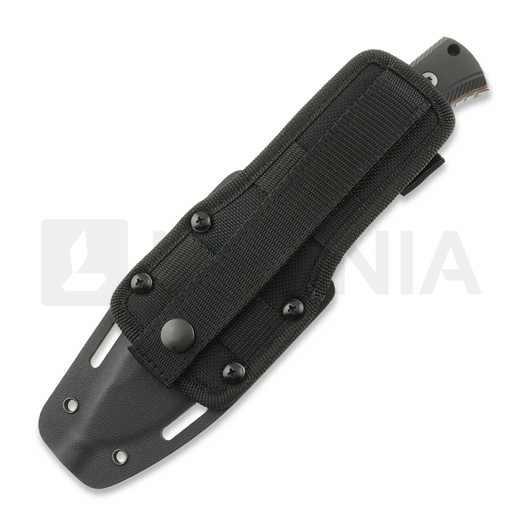 NN Knives Adventurer II NC Milled peilis, Black Richlite, Kydex Sheath