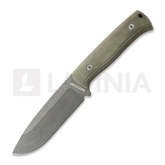 NN Knives Adventurer II NC Milled 칼, Green Micarta, Kydex Sheath