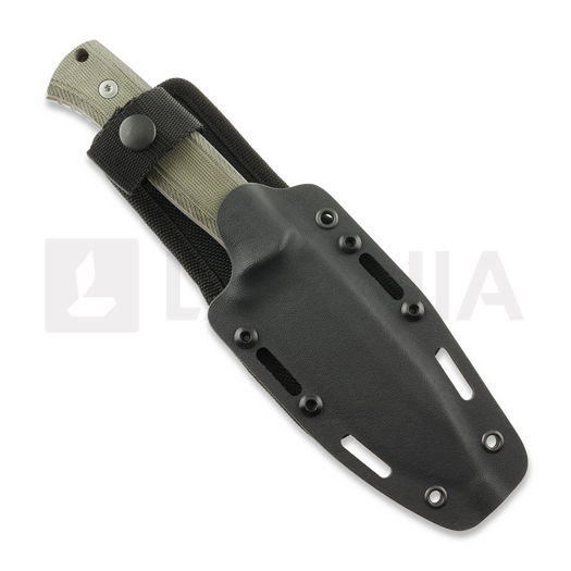 NN Knives Adventurer II NC Milled veitsi, Green Micarta, Kydex Sheath