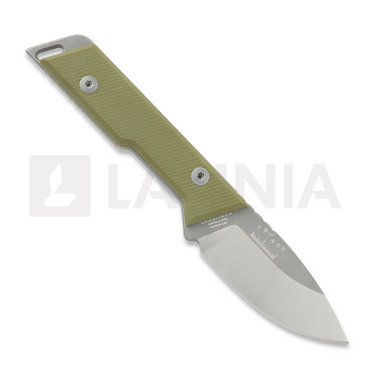 Coltello NN Knives Proto City Drop Point, OD Green G-10