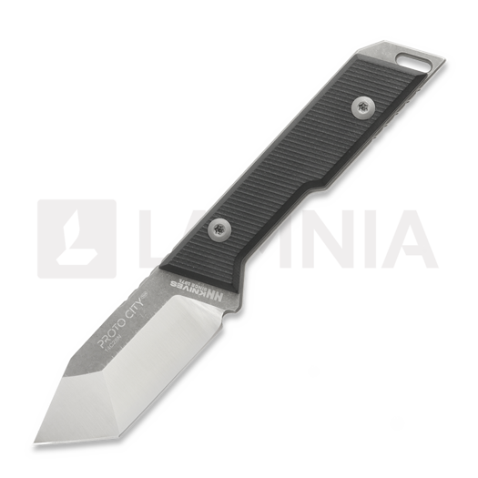NN Knives Proto City Tanto kniv, Black G-10