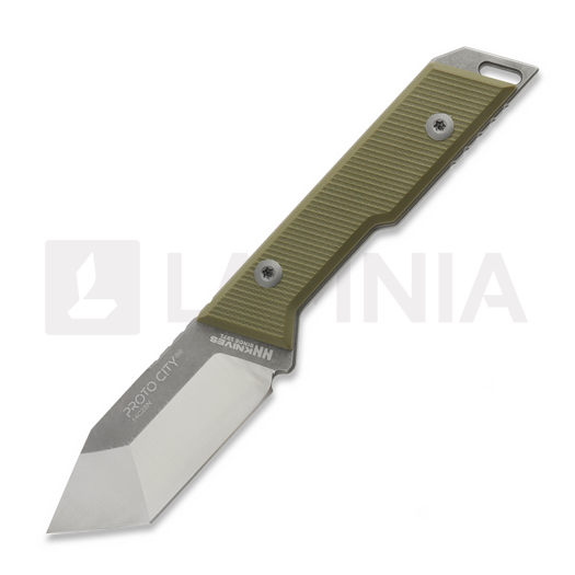 Cuțit NN Knives Proto City Tanto, OD Green G-10