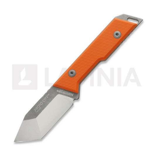 NN Knives Proto City Tanto kniv, Orange G-10