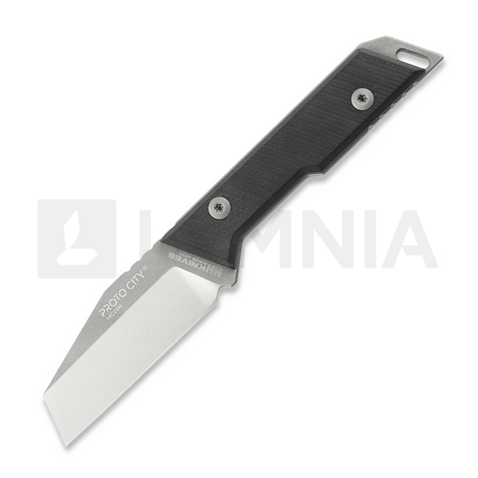 Coltello NN Knives Proto City Wharncliffe, Black G-10