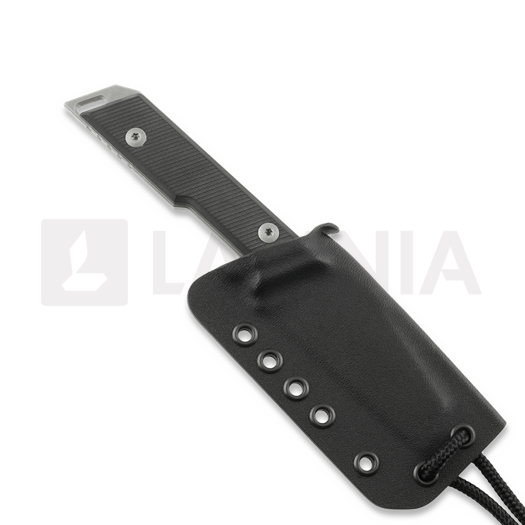 Coltello NN Knives Proto City Wharncliffe, Black G-10
