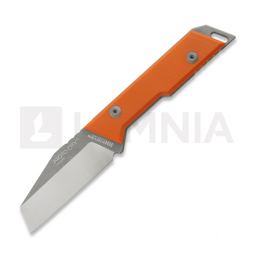 NN Knives Proto City Wharncliffe kniv, Orange G-10