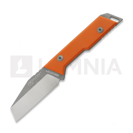 NN Knives Proto City Wharncliffe veitsi, Orange G-10