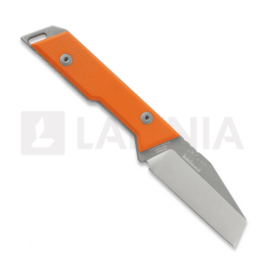 Coltello NN Knives Proto City Wharncliffe, Orange G-10