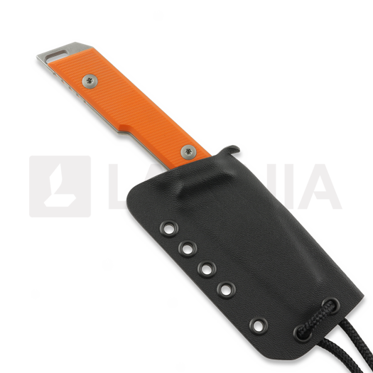 Coltello NN Knives Proto City Wharncliffe, Orange G-10