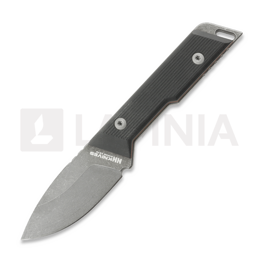 Nóż NN Knives Proto Wild Drop Point NC Milled, Black Richlite