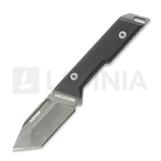 NN Knives Proto Wild Tanto NC Milled Messer, Black Richlite