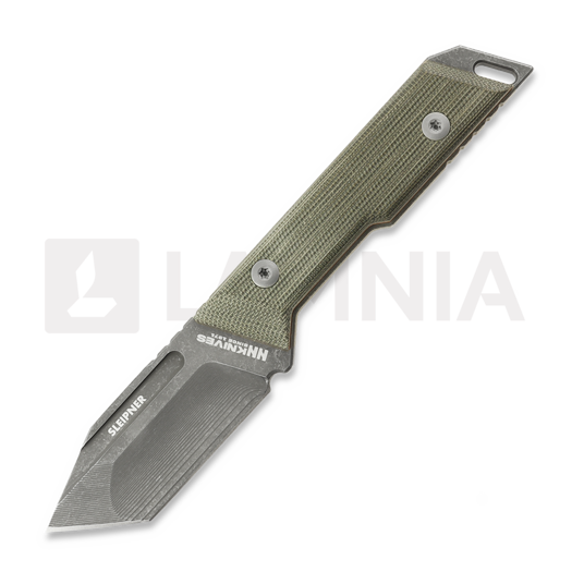 Cuțit NN Knives Proto Wild Tanto NC Milled, Green Micarta