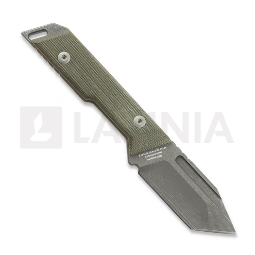NN Knives Proto Wild Tanto NC Milled peilis, Green Micarta