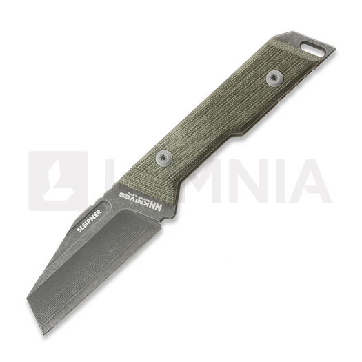 NN Knives Proto Wild Wharncliffe NC Milled veitsi, Green Micarta