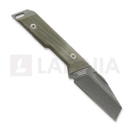 NN Knives Proto Wild Wharncliffe NC Milled peilis, Green Micarta