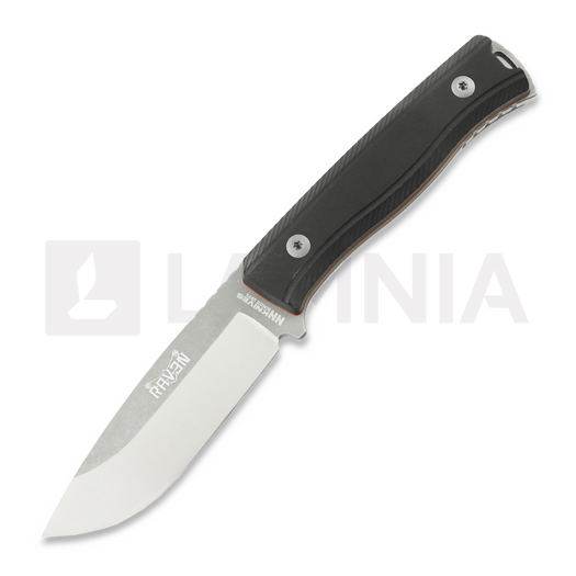NN Knives Raven III סכין, Black Richlite