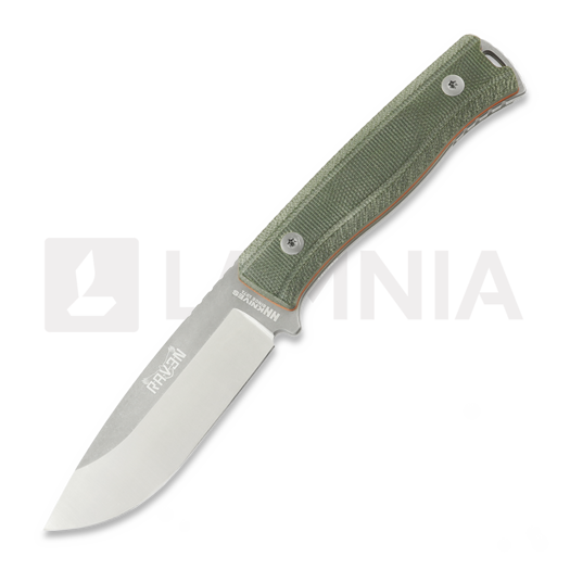 NN Knives Raven III 칼, Green Micarta