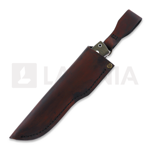 Nordic Knife Design Forester 100 peilis, elmax, green micarta, left-handed