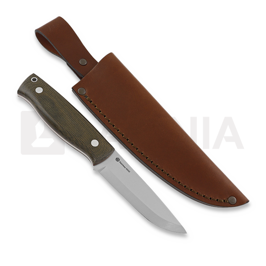 Nordic Knife Design Forester 100 kniv, N690, green micarta