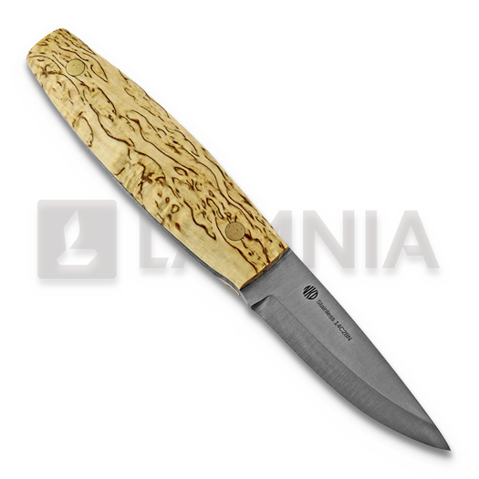 Nordic Knife Design Korpi 85, curly birch, B-Stock