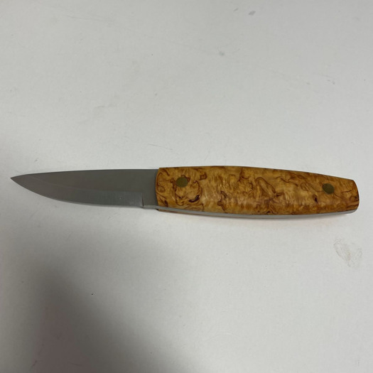 Nordic Knife Design Korpi 85, curly birch, B-Stock
