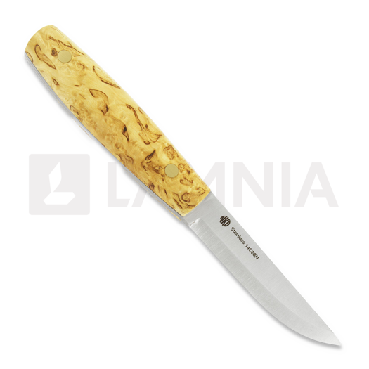 Nordic Knife Design Korpi 90 puukko, curly birch