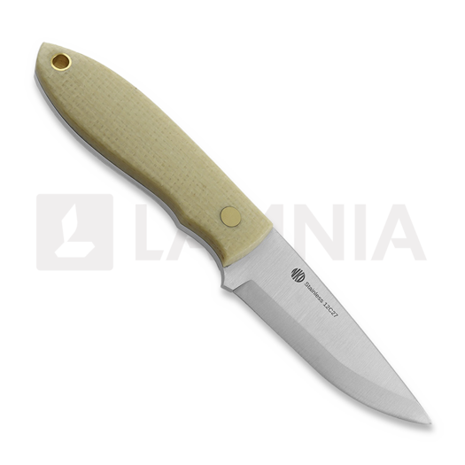 Nordic Knife Design Lizard 76 scandi, ECRU
