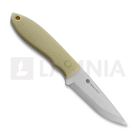 Nordic Knife Design Lizard 76 scandi, ECRU